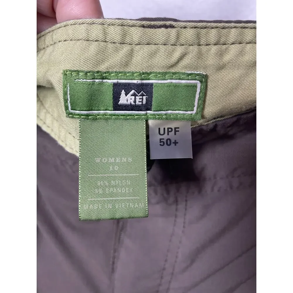 REI Womens Hiking Outdoor Pants Brown Size 10 UPF 50+ Cargo